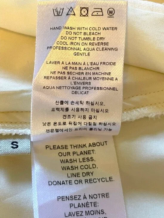 Officine Générale Midi Dress S Cream Sleeveless Lined Spring Summer - Picture 7 of 7